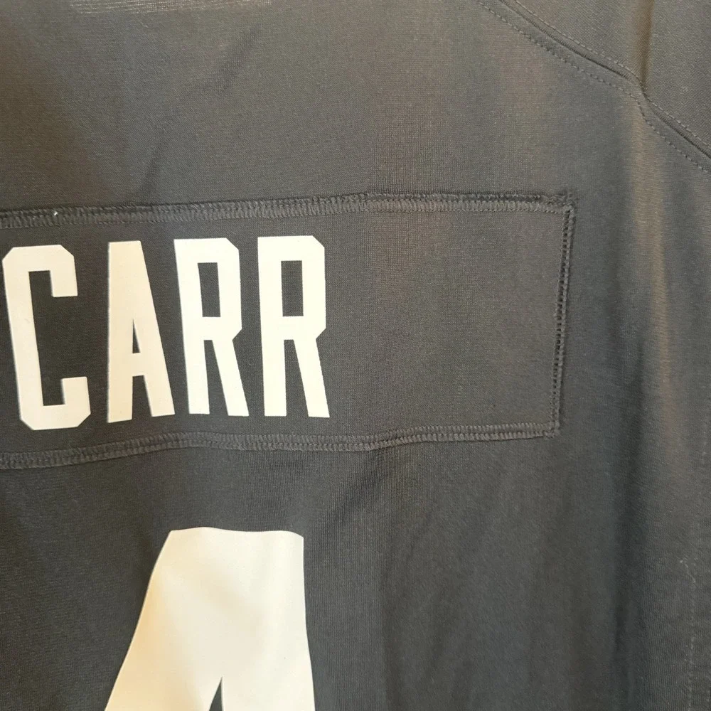 Las Vegas Raiders NWT #4 Derek Carr Jersey 2XL Nike On Field Black NFL Football - Picture 8 of 13